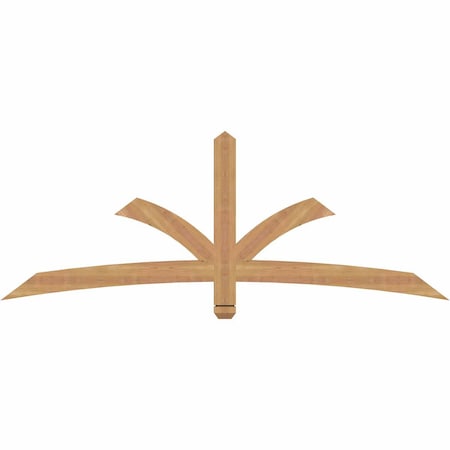 Ekena Millwork Davenport Timber Gable Bracket, Western Red Cedar, 72"W x 27"H x 1 1/2"D x 3 1/2"F, 9/12 Pitch GBW072X27X0204DAV00SWR